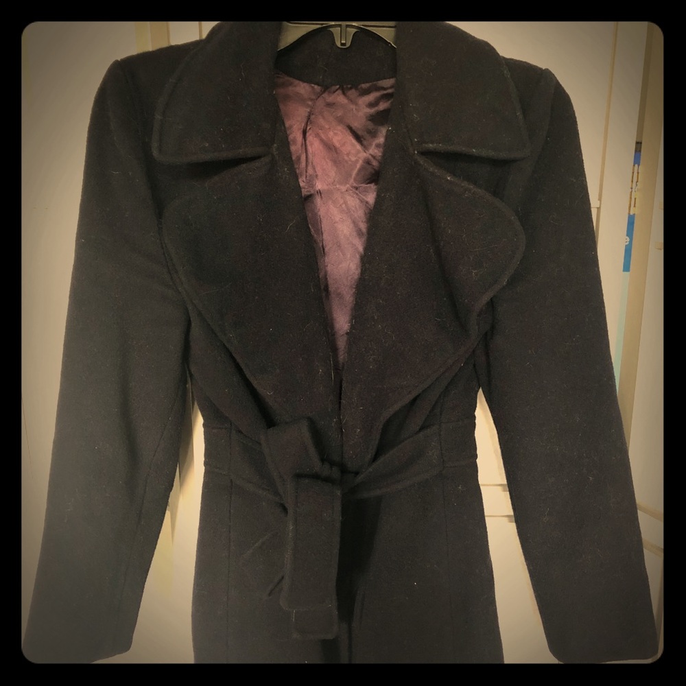 Violet/blue vintage pea coat